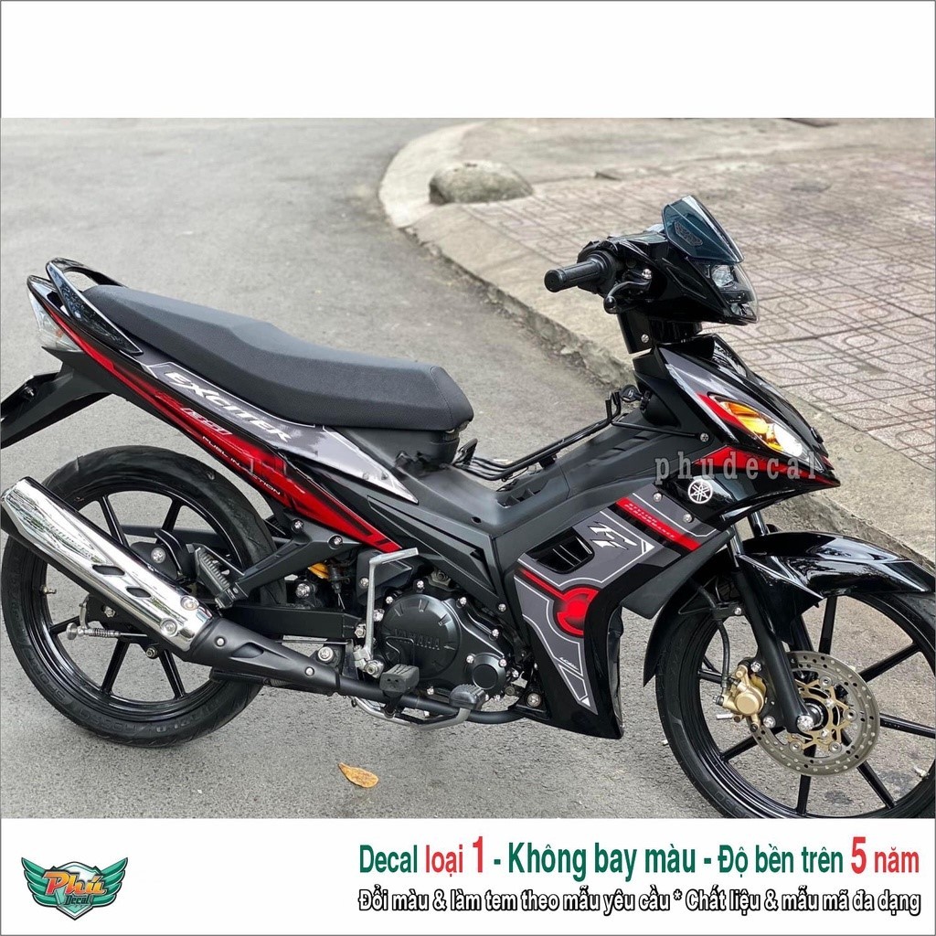 Tem rời Exciter 2005 -2010 đen xám đỏ (5)