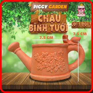 Chậu đất nung - Chậu trồng sen đá, xương rồng - Chậu trồng cây - Chậu cây - Chậu bình tưới  7.5x7.5