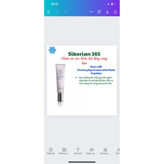 Kem mắt EXPERALTA PLATINUM Firming Eye Cream with Plant Peptides 15ml