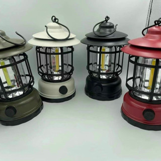  Đèn Cắm Trại Dã Ngoại Du lịch Dùng P...i...n Sạc USB Tích Điện 1200mAh Ánh Sáng Vàng Trang Trí 