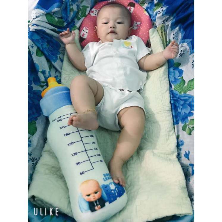 GỐI ÔM CHO BÉ SƠ SINH HÌNH BÌNH SỮA (45cm)