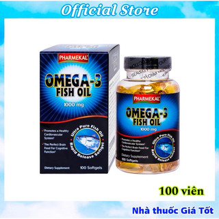  Viên Uống Dầu Cá Omega 3 Fish Oil Pharmekal - Hộp 100 Viên 