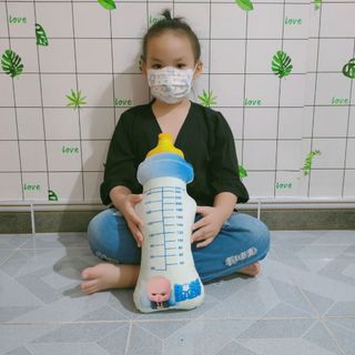 GỐI ÔM CHO BÉ SƠ SINH HÌNH BÌNH SỮA (45cm)