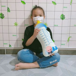 GỐI ÔM CHO BÉ SƠ SINH HÌNH BÌNH SỮA (45cm)