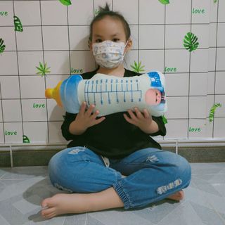 GỐI ÔM CHO BÉ SƠ SINH HÌNH BÌNH SỮA (45cm)