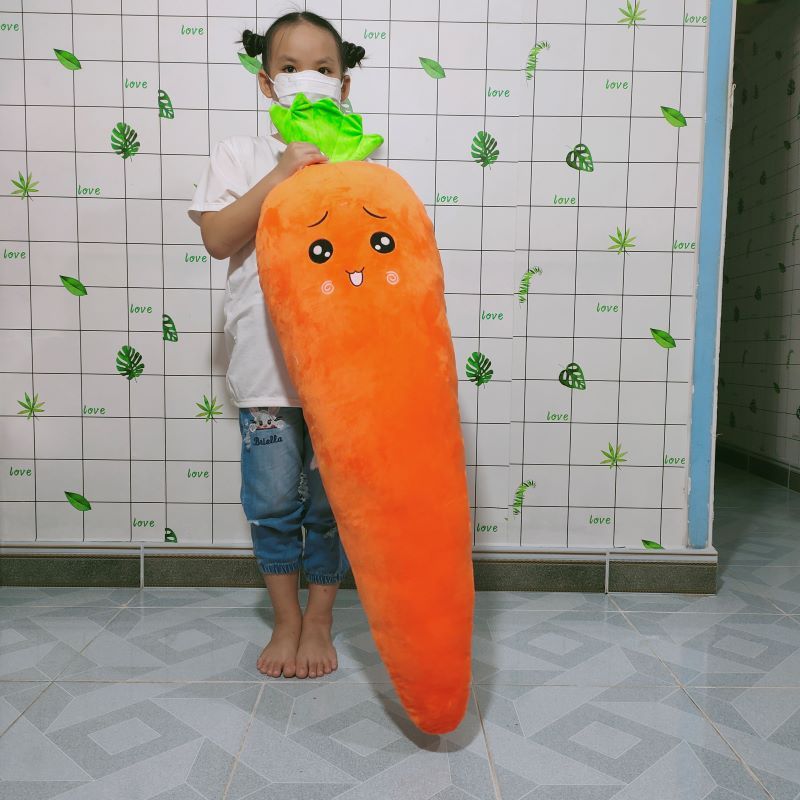 GỐI ÔM CÀ RỐT SIZE LỚN 120cm.