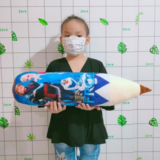 GỐI ÔM CÔNG CHÚA ELSA HỒNG (60cm) [KÈM QUÀ TẶNG]
