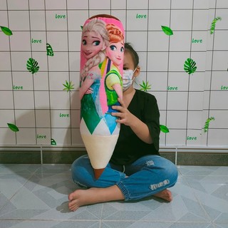 GỐI ÔM CÔNG CHÚA ELSA HỒNG (60cm) [KÈM QUÀ TẶNG]