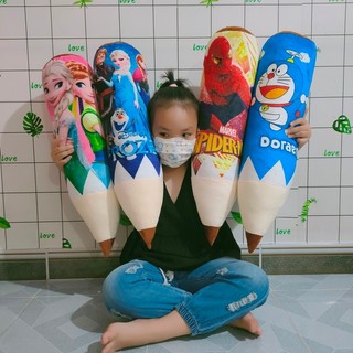 GỐI ÔM CÔNG CHÚA ELSA HỒNG (60cm) [KÈM QUÀ TẶNG]
