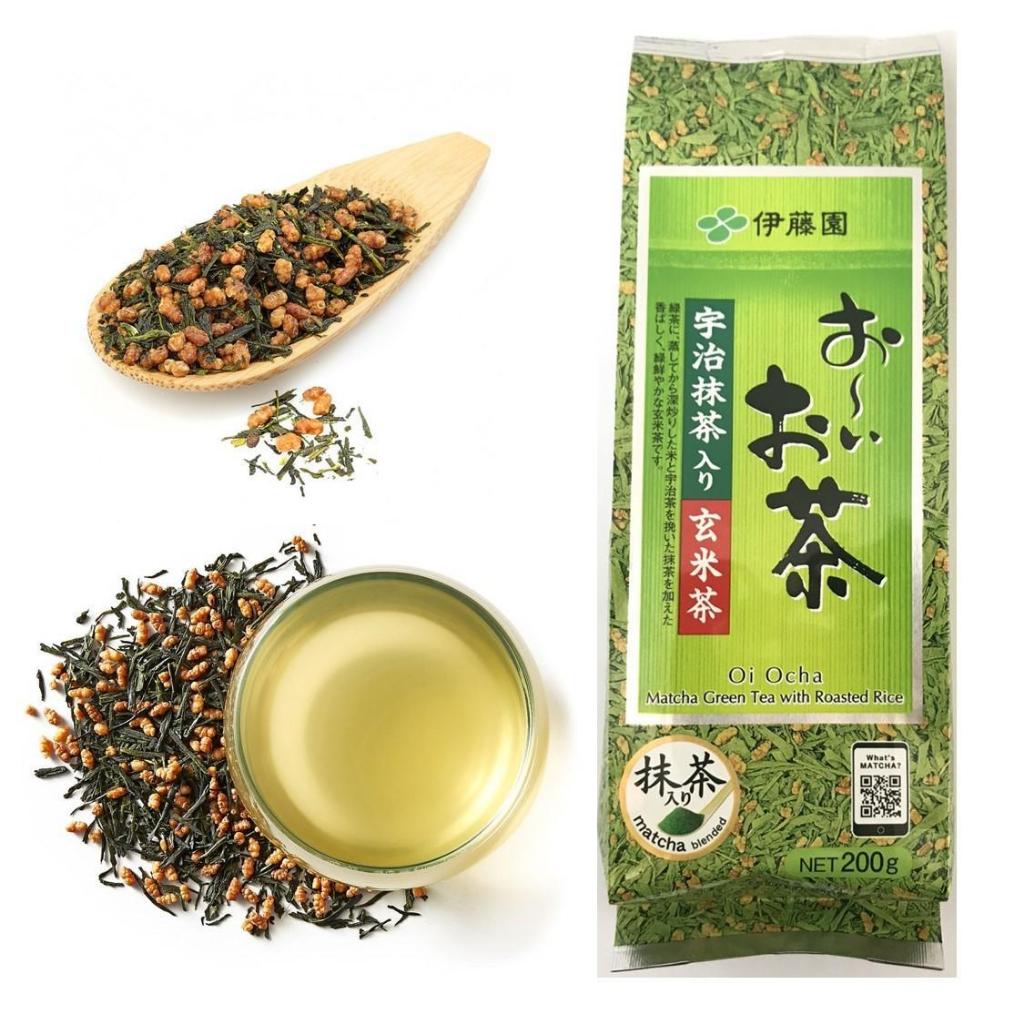 Trà Xanh Gạo Lứt Rang Itoen Oi Ocha 200g Nhật Bản