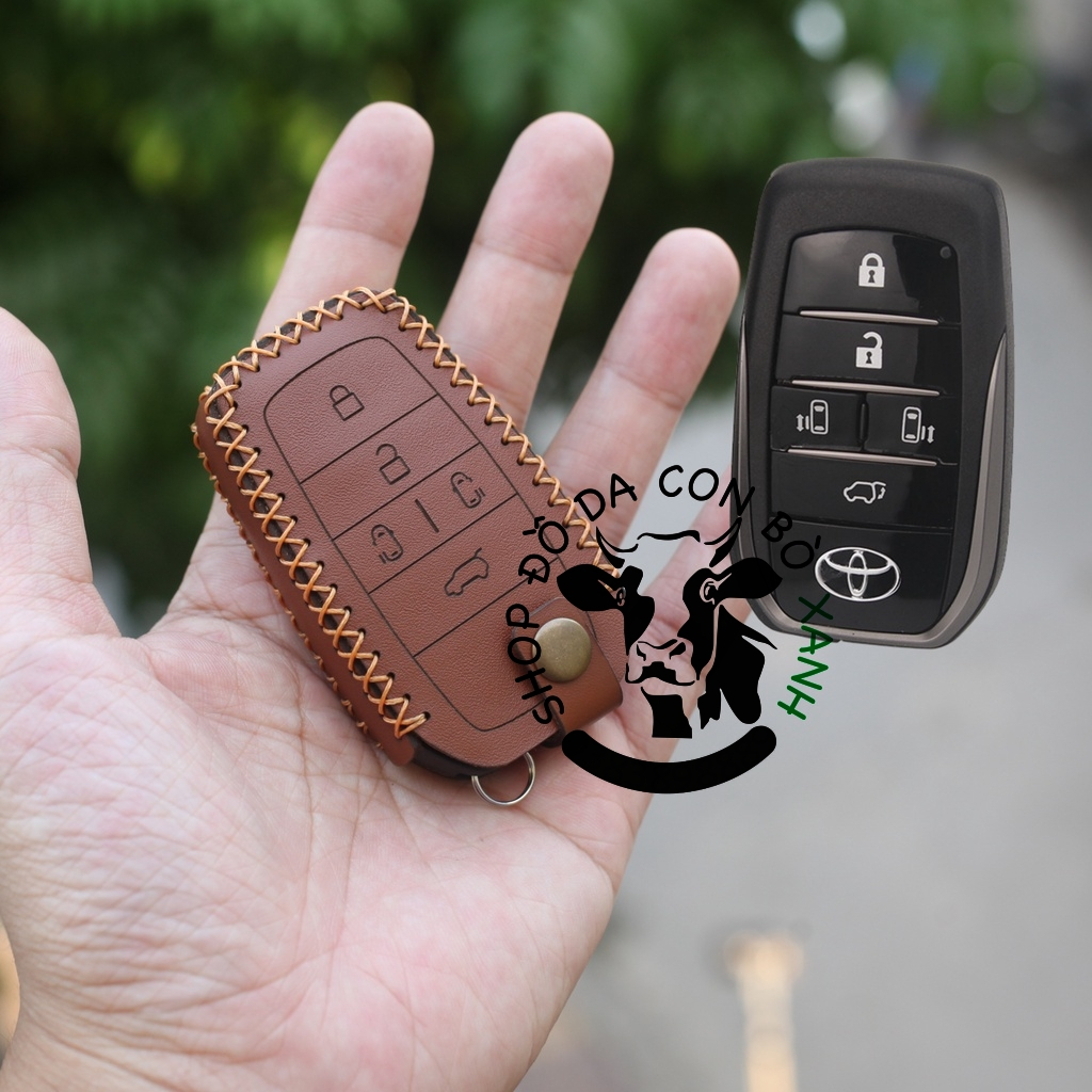 Bao da chìa khoá Toyota ALPHARD, alpha , alphard handmade da thật 009x