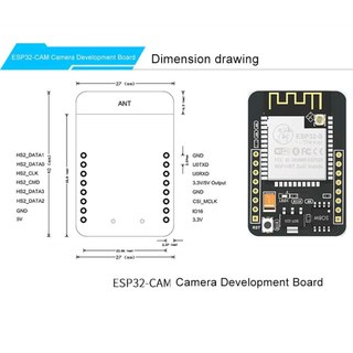 Mạch ESP32 CAM Bluetooth Camera OV2640 Module