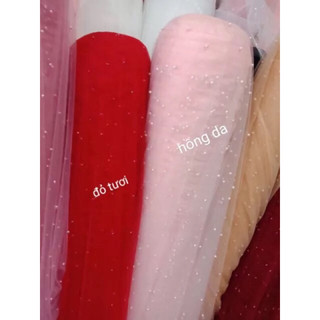 Voan lưới đính hạt (giá 70k/1m)
