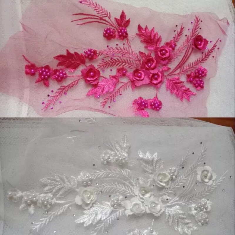 Hoa thêu 3D (giá 35k/1bông)