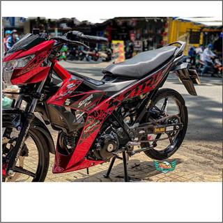 Tem Rời Satria đỏ đen Candy (z)