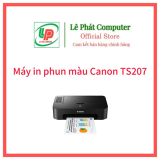 Máy in phun màu Canon PIXMA TS207 (A4/A5/USB) - Đã có 2 hộp mực 745s và 746s kèm theo - Chính hãng