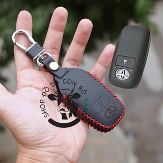  Bao da chìa khoá Toyota Raize Veloz AVANZA Wigo G 2023 Yaris Cross bản xăng handmade da thật 011 
