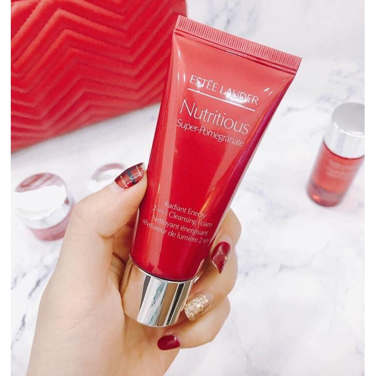 [ Mini 30ml ] Sữa rửa mặt Estee Lauder Nutritious (dòng lựu đỏ)