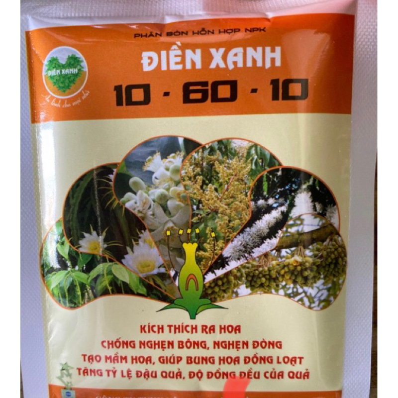 PHÂN BÓN KÍCH THÍCH RA HOA, ĐẬU TRÁI 10 -60 -10