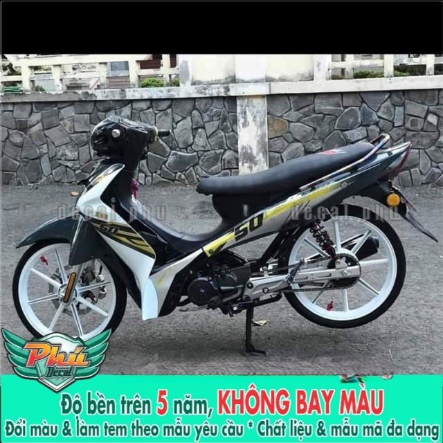 Tem rời Elegant Trắng đen -1