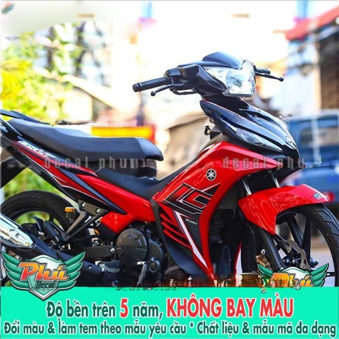 Tem rời EX 135 LC 2011-2014 đỏ đen (P) -1