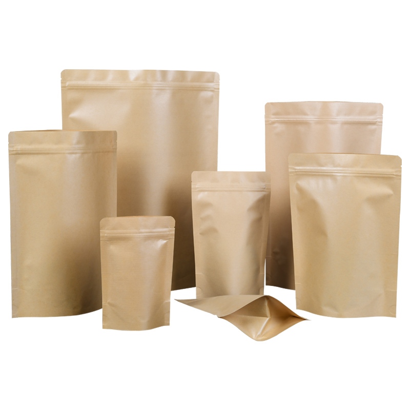 1kg Túi zip 2 mặt giấy Kraft
