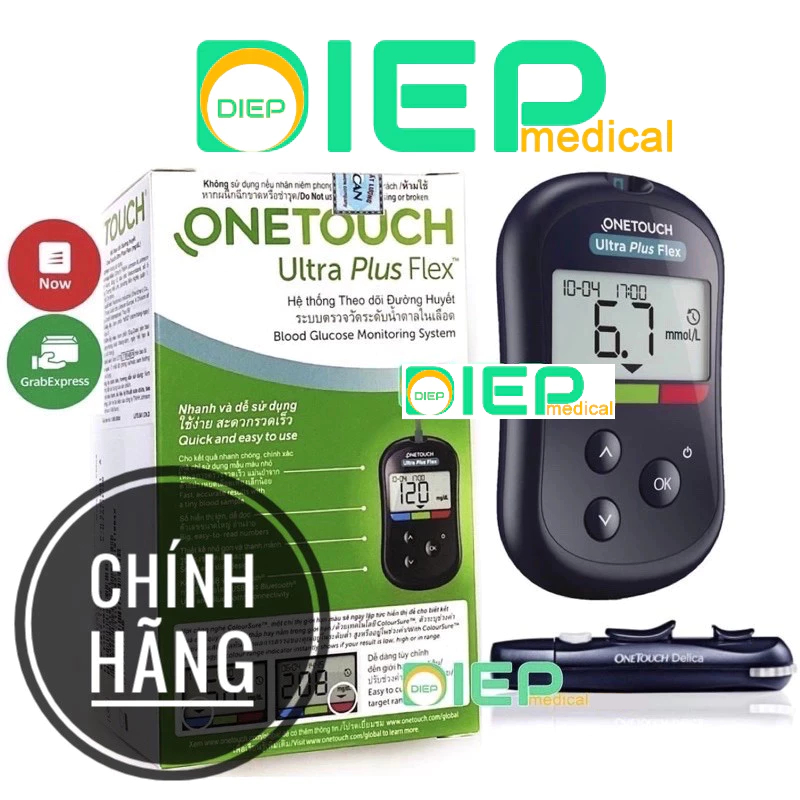 ✅ ONETOUCH ULTRA PLUS FLEX - Máy thử đường huyết chính hãng One Touch/