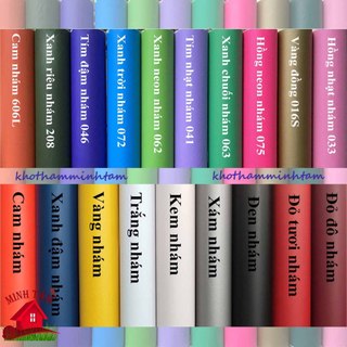   HỎA TỐC  KHỔ 60CM -Decal màu mặt nhám sẵn keo dán tủ bàn ghế decal dán kính kiếng chống chói nắng nhìn trộm 