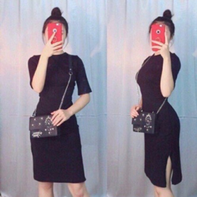 Váy body tay lỡ