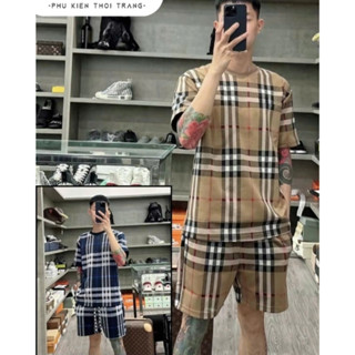  Bộ quần áo nam nữ cộc tay họa tiết đơn giản BBR vải cotton thoáng mát  fom chuẩn bản 2024 BO10 