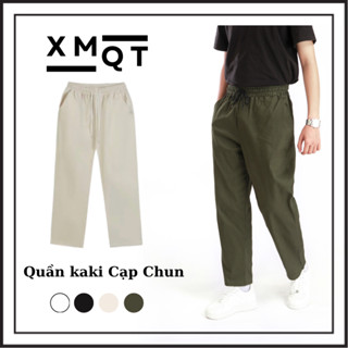 [CÓ BIGSIZE] Quần Kaki CO DÃN cạp lưng chun XMQT nam nữ dáng Baggy Ống rộng thoáng mát - Menswear - Ong Pants - unisex