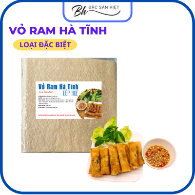 Vỏ ram hà tĩnh loại đặc biệt 500g hút chân không phơi sương dẻo dễ bóc chiên giòn chả giò nem rán chả ram