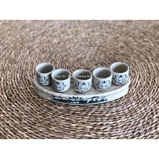 Bộ chén kỉ, bộ kỷ thờ men rạn đen