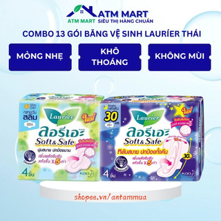 Combo 13 Gói Băng Vệ Sinh Thái Lan Siêu Mỏng Nhẹ - ATM Mart Siêu Thị Hàng Chuẩn