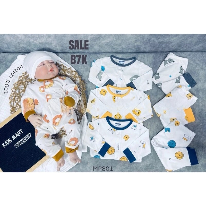 Mompa - Bộ dài tay cúc giữa MP801