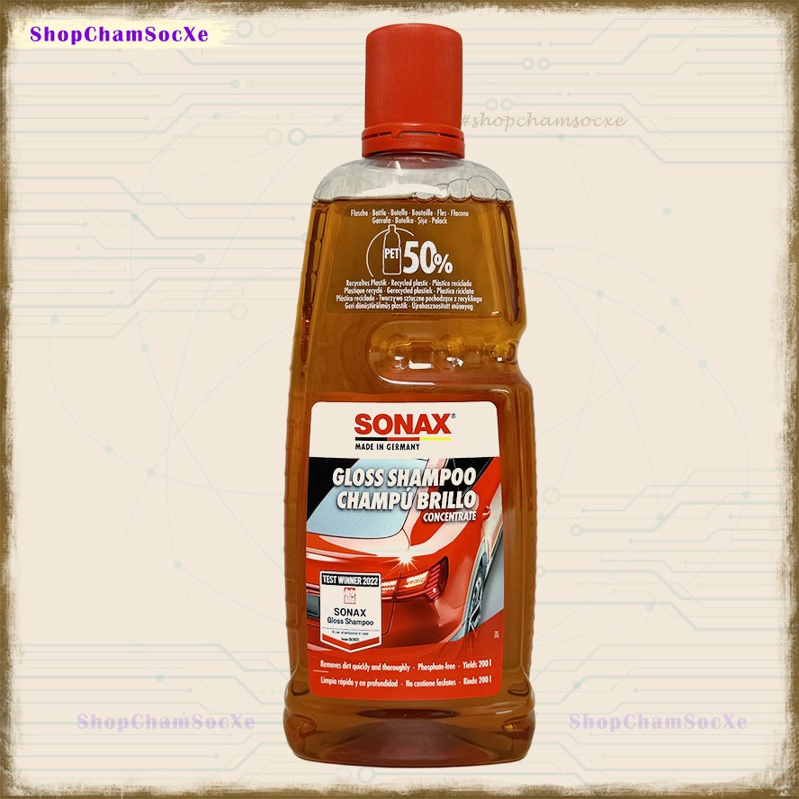 Nước rửa xe Sonax Gloss Shampoo 314300 bóng sơn