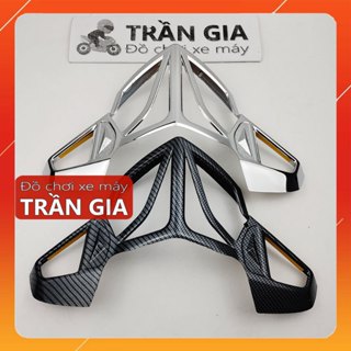 Ốp đèn sau xe vision năm 2014-2015-2016-2017-2018-2019-2020 viền đèn hậu chụp lái xi inox cacbon - phụ kiện trang trí