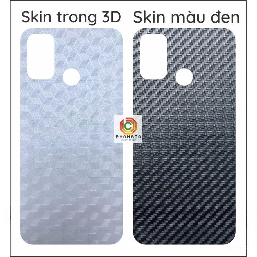 Miếng dán mặt lưng skin carbon Vsmart Joy 4