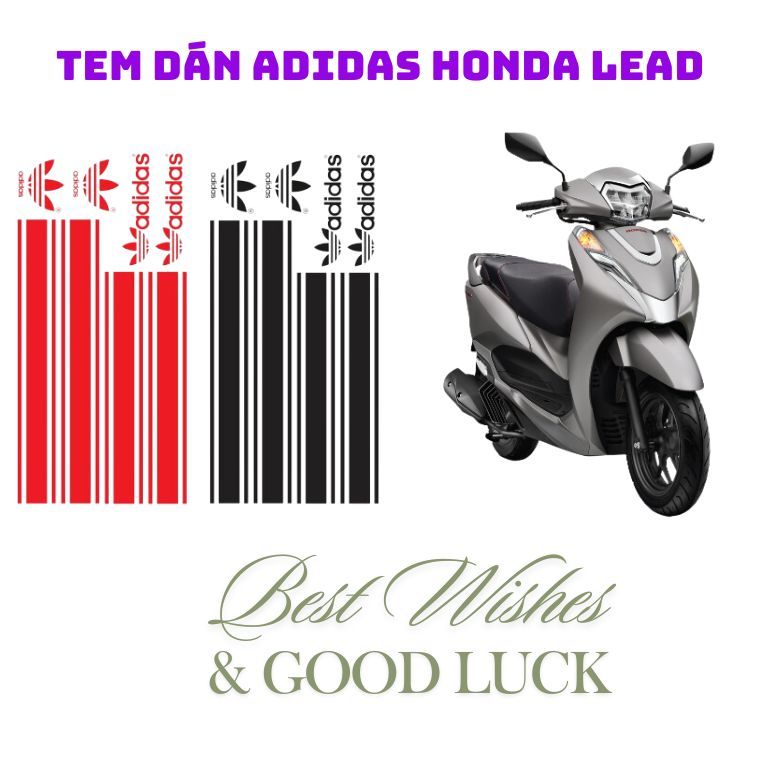 TEM CHỈ ADIDAS CHO XE SH 2017-2019