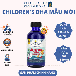 [DATE 2027][CHÍNH HÃNG, BAY AIR] DHA cho trẻ từ 1 tuổi Nordic Naturals Children Mỹ dạng lỏng 119ml - 237ml
