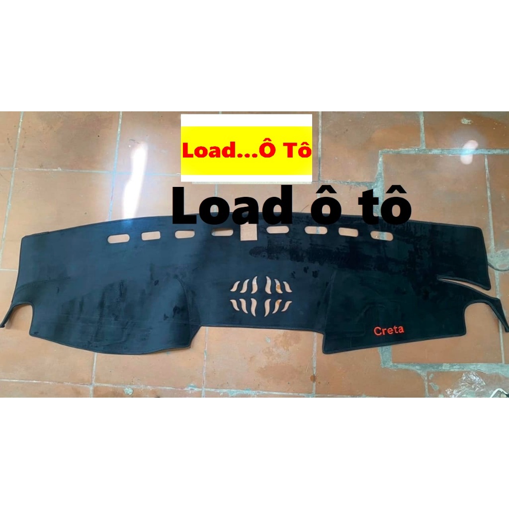 Thảm Taplo Chống Nắng Xe Huyndai Creta 2025-22 Mẫu Nhung Lông Cừu Cao Cấp