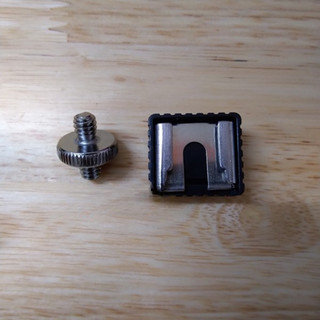 Vít 2 đầu 1/4 inch + hotshoe mount adapter