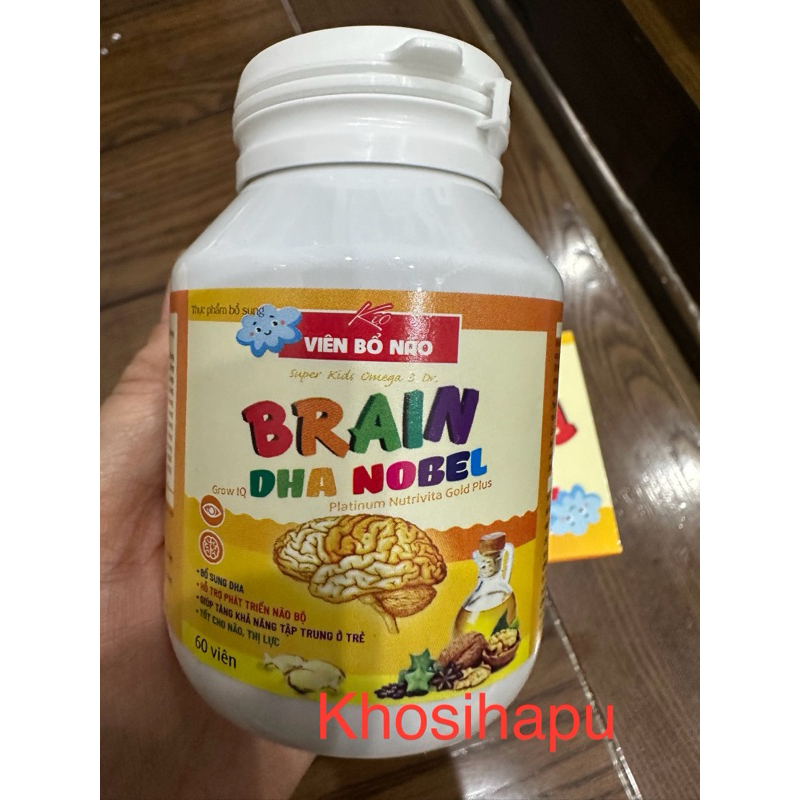 Kẹo viên bổ não Omega 3 Plus bổ sung DHA hỗ trợ phát triển não bộ, giúp tăng khả năng tập trung của trẻ, tốt cho não bé