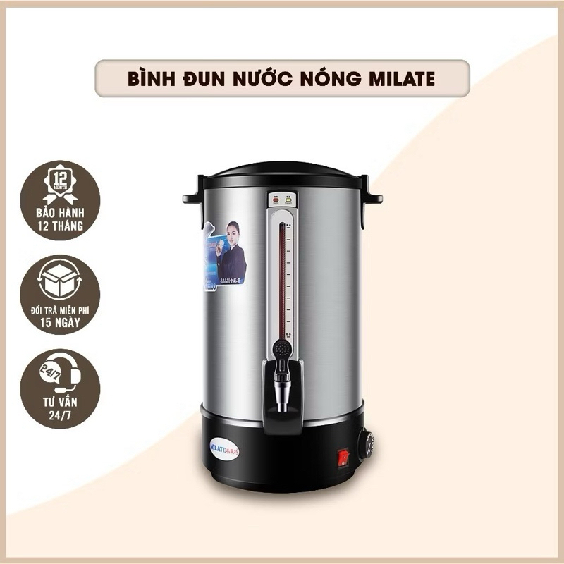 Bình đun nước nóng siêu tốc Milate 20L