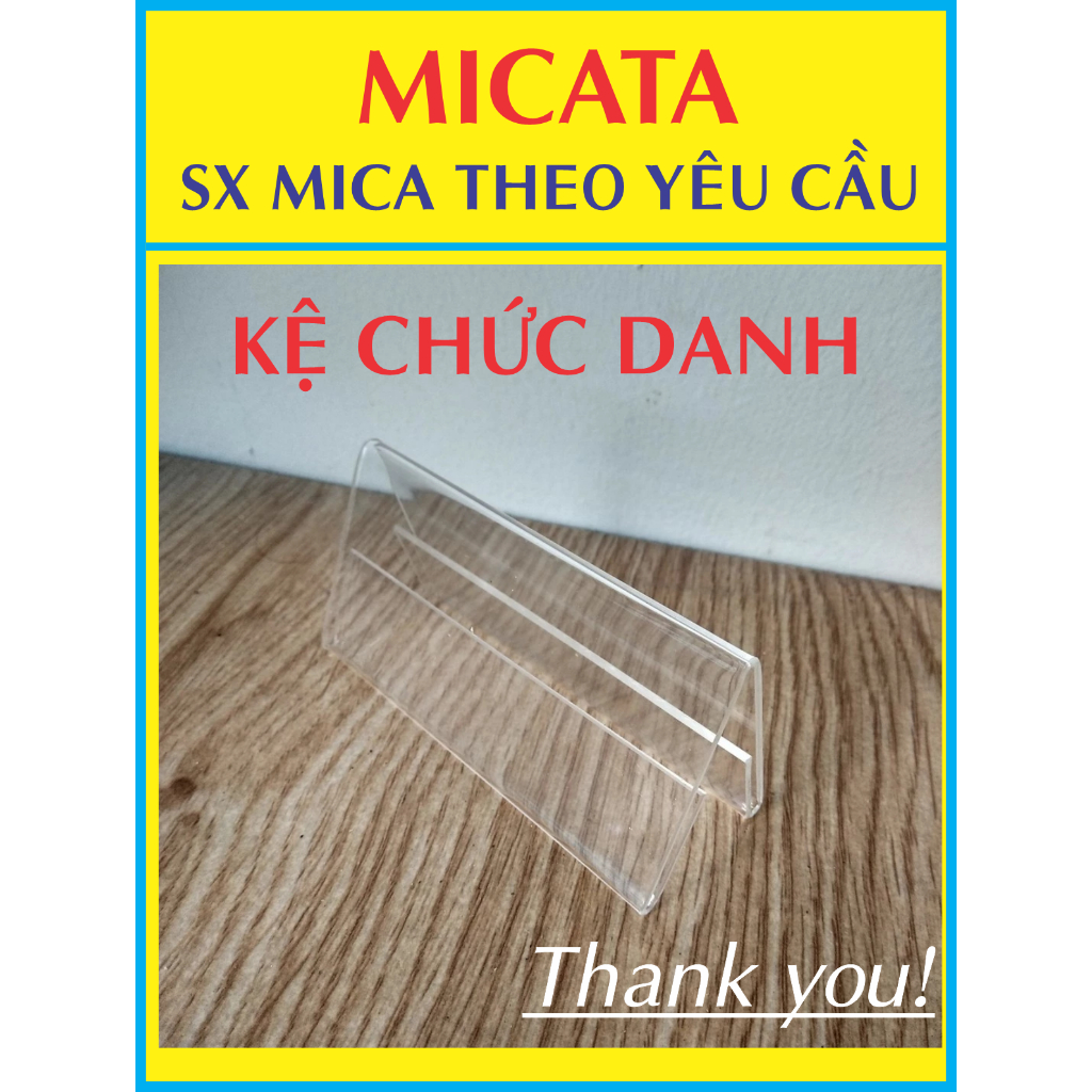 KỆ CHỨC DANH MICA CHỮ A ok