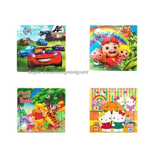 Ghép hình puzzle 16 miếng (16 mảnh)