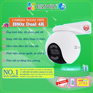 Camera ống kính kép Ezviz H80x H8X chính hãng, màu ban đêm, xoay 360 độ