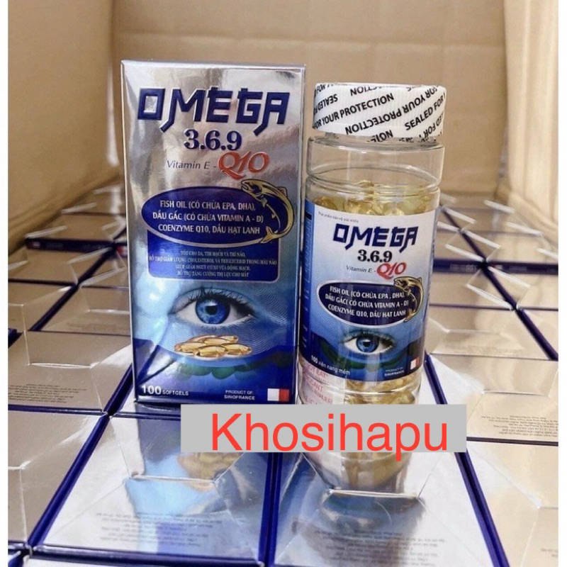 Viên DẦU CÁ OMEGA 369 Olive 100 viên chính hãng tốt cho mắt, tim mạch, da, tóc hiệu quả