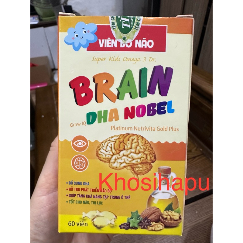 Kẹo viên bổ não Omega 3 Plus bổ sung DHA hỗ trợ phát triển não bộ, giúp tăng khả năng tập trung của trẻ, tốt cho não bé