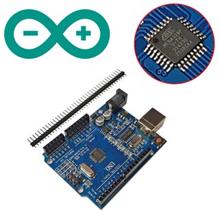 Mạch Arduino UNO R3 ATmega328P CH-340 (Chip dán SMD) || board học lập trình ARDUINO cơ bản cho học sinh, sinh viên